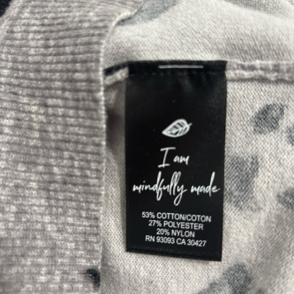 NIC+ZOE Gray Sweater with Black Spot Print - Picture 6 of 6